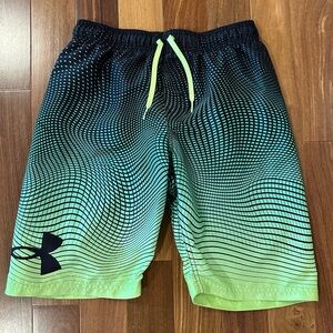 Under Armour Boys Sz 18 XL Elastic Waist Swim Trunks with Lining - GUC